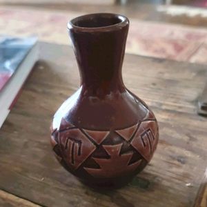 Handmade Indian Pottery Vase